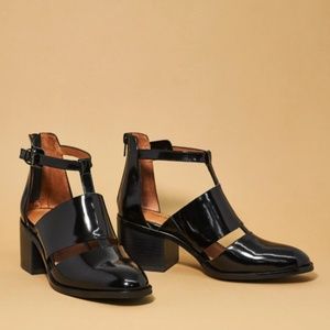 Jeffrey Campbell Carina Bootie Black Patent 6.5